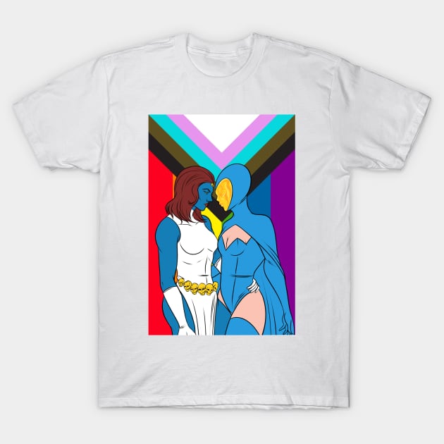 Mystique and Destiny T-Shirt by ChangoATX